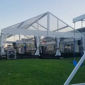 20'x40'x10' Gable End Clear Top