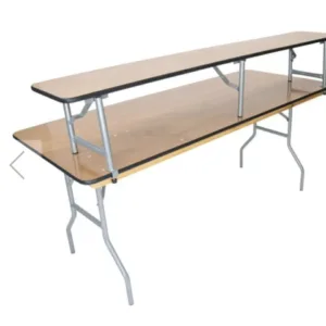8' Banquet Table w/ Bar Top